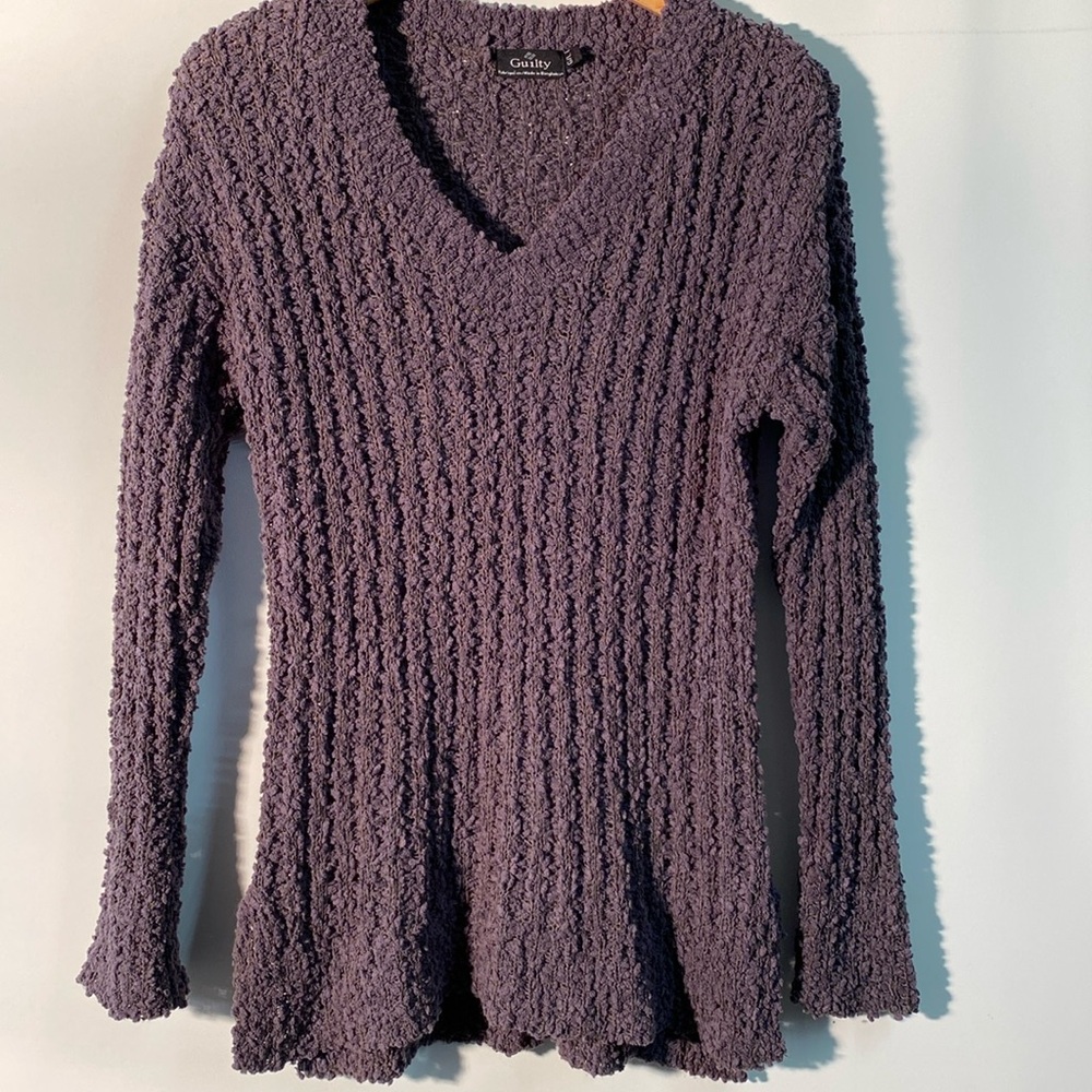 Guilty - Womens v-neck sweater. Size L